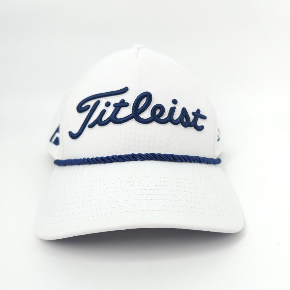 Titleist Golf Hat Mens White Pro V1 FootJoy Cap